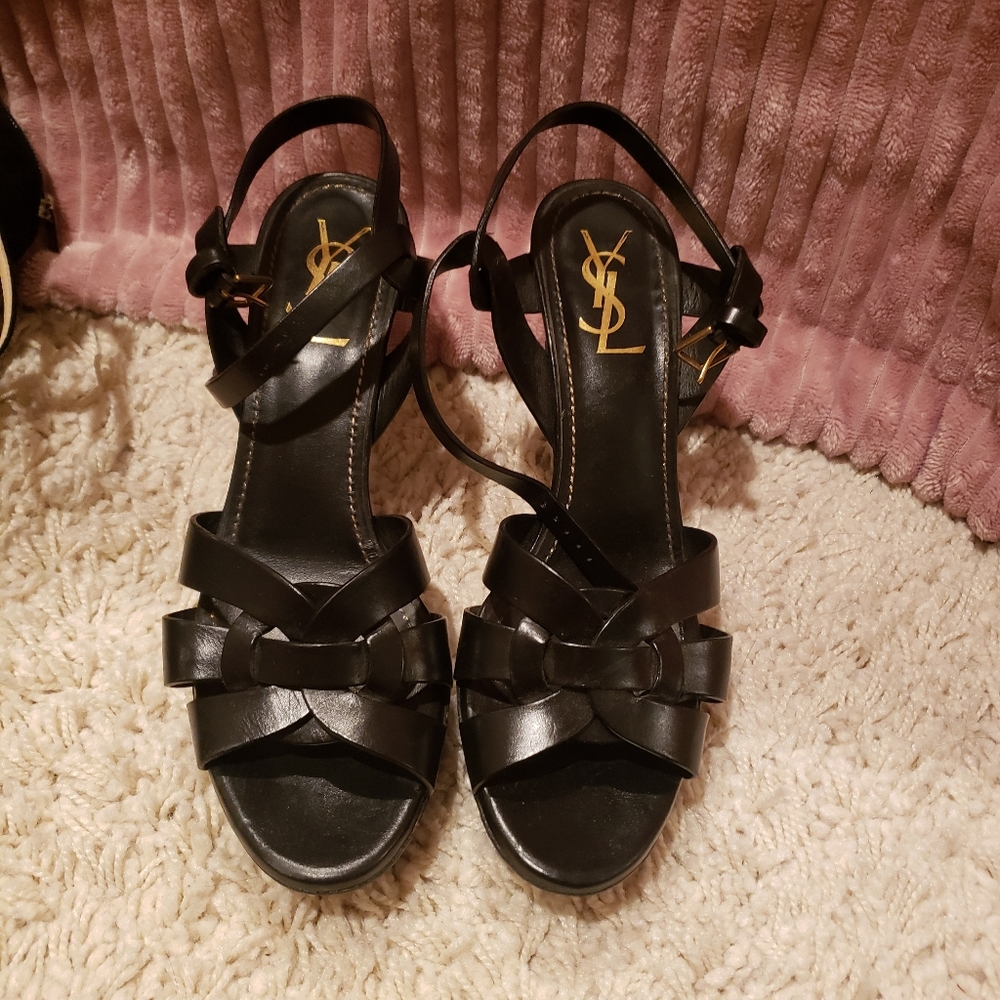 YSL Tribute platform sandals size 40